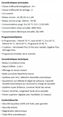 Lave Vaisselle BOSCH SMS46IW07E = 13 couverts classe A++AA 42dB (SIRAM électroménager) Lave Vaisselle BOSCH SMS46IW07E = 13 couverts classe A++AA 42dB (SIRAM électroménager)
